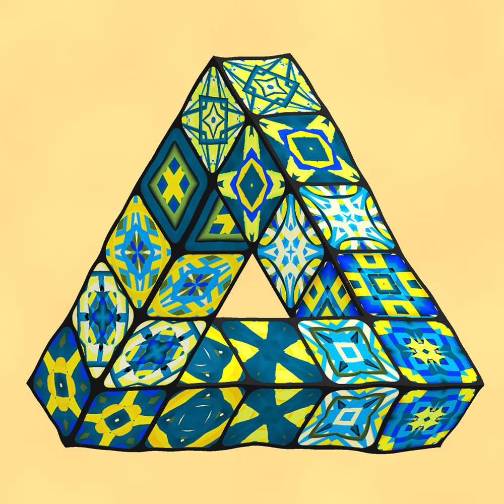 Kaleidos - Triangle #247 (With a rare special effect)